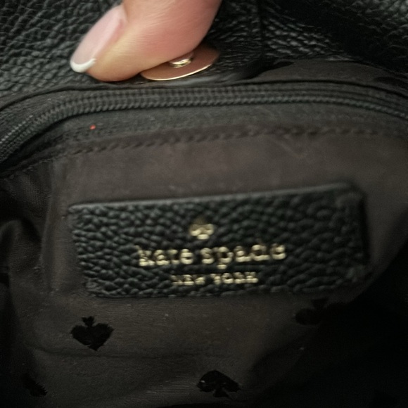 COPY - Kate Spade Pebbled leather Chain handbag black great condition - Picture 9 of 13